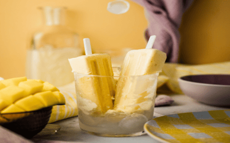 ايس كريم مانجو صحي بمكونات طبيعية على bellatoksa.com